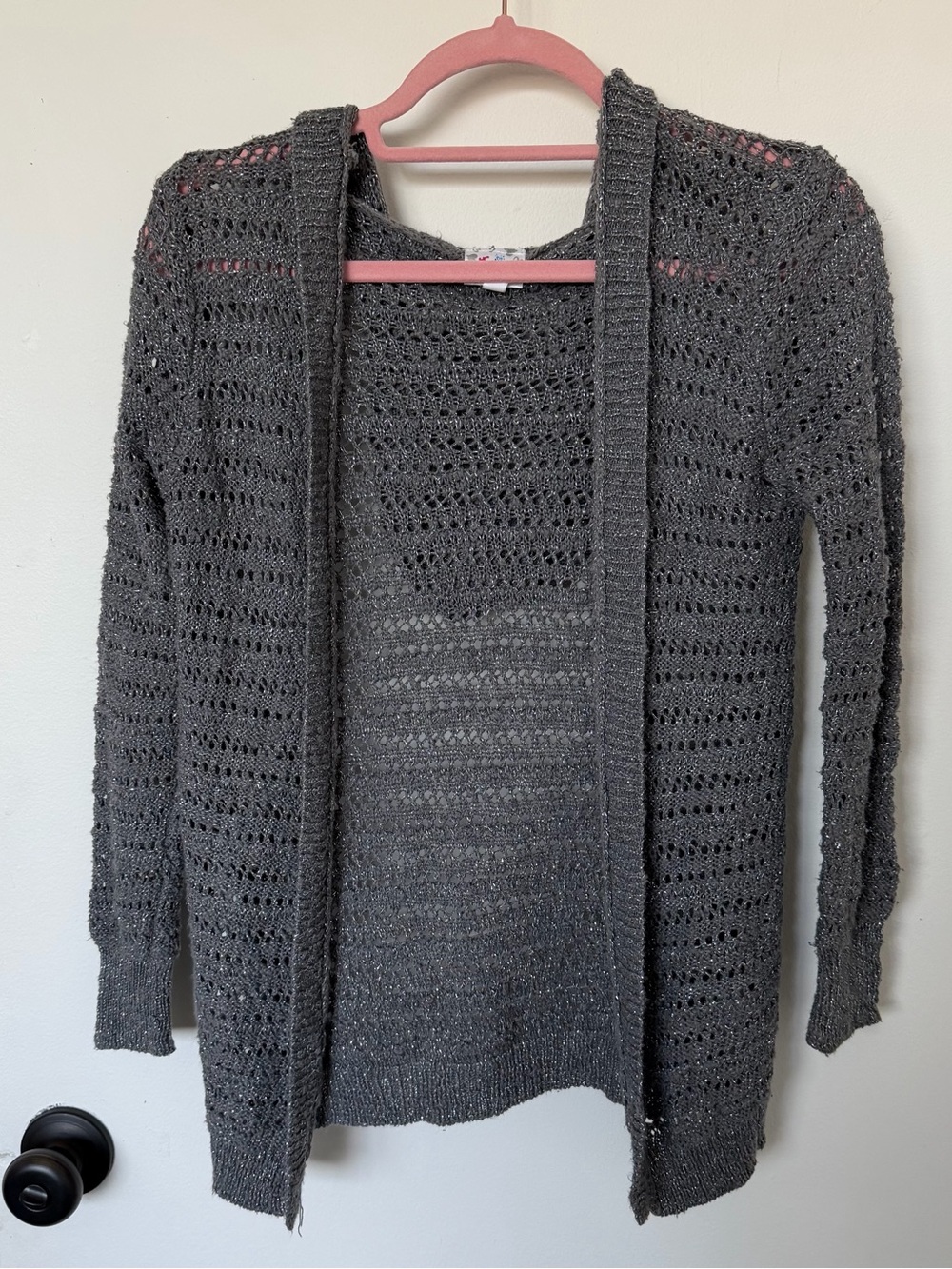 Justice Girls Hooded Open Front Cardigan